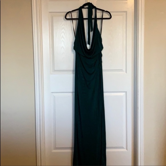 NWT JLUXLABEL Teal Natasha High Slit Dress - Picture 5 of 7
